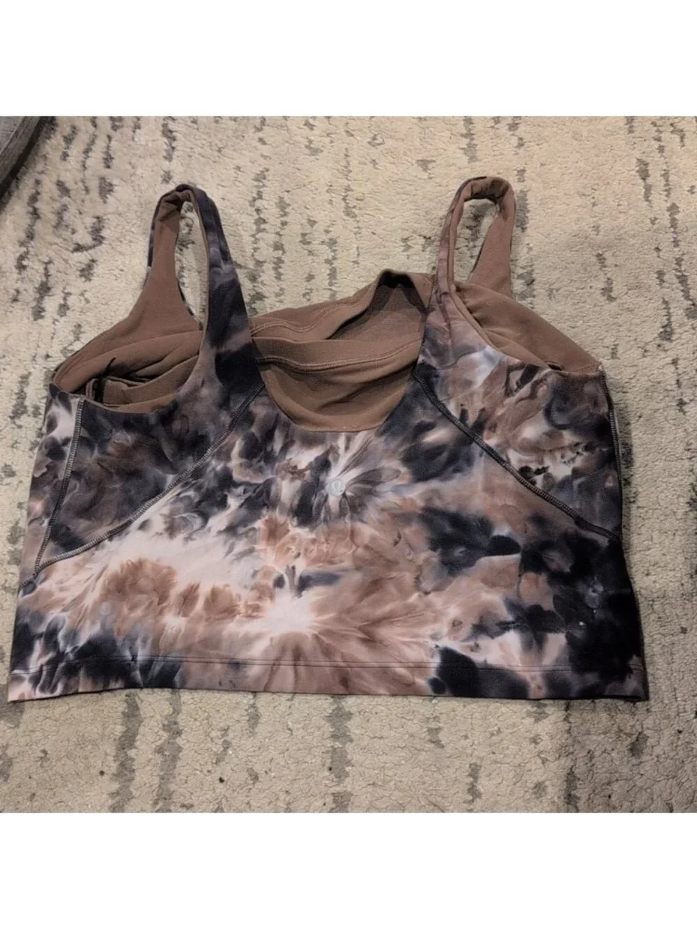 Lululemon Align Tank Top Diamond Dye Seashell Smoky Topaz Graphite Grey